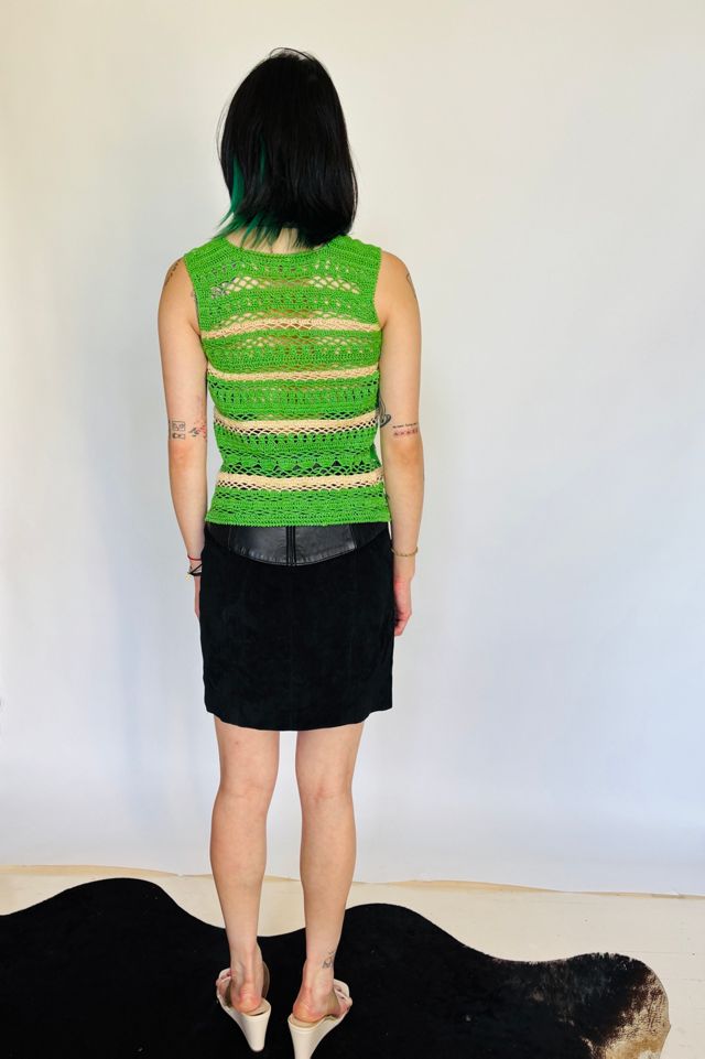 Vintage Hand Crochet Striped Tank #2