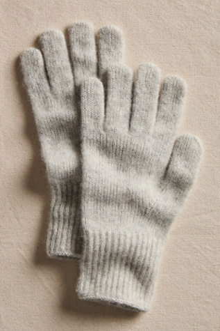 Женские перчатки Free People Perfect Cashmere Gloves, цвет: Серый — фото 2