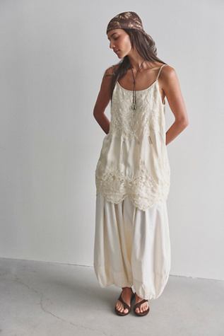 Sweet Heirloom Mini Slip Dress by Intimately at Free People in White, Size: L