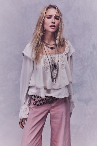 Full Sleeve Frill Top | Free People