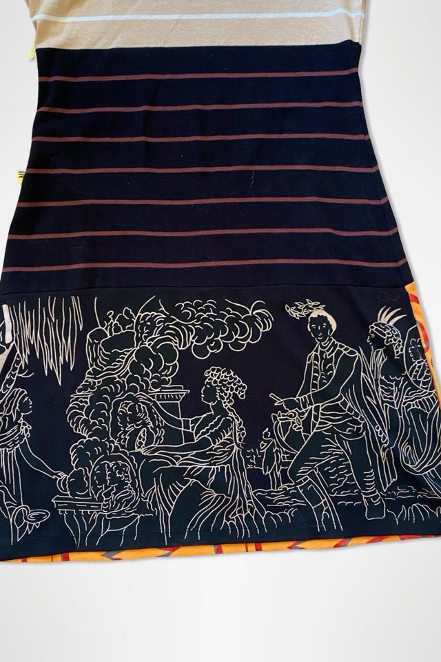 1990s Custo Striped Print Mini Dress Selected By Ritual Vintage #2