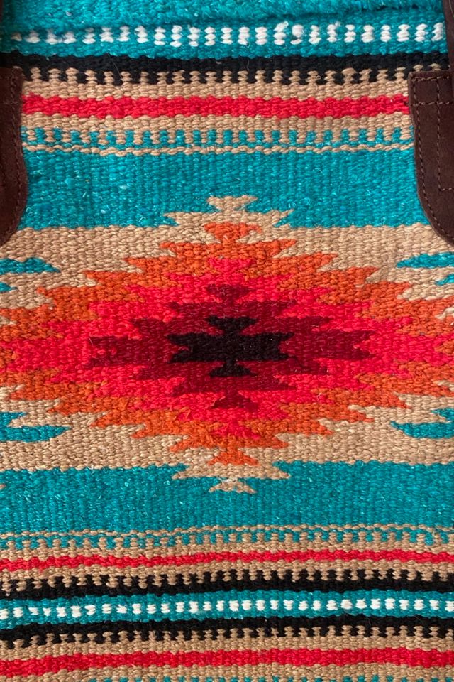 1990s Southwest Woven Saddle Blanket Tote Selected By Ritual Vintage #2