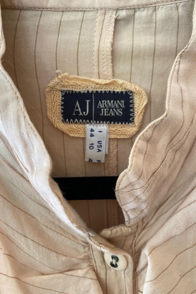 Y2K Armani Jeans Ruffled Blouse Selected By Ritual Vintage #2