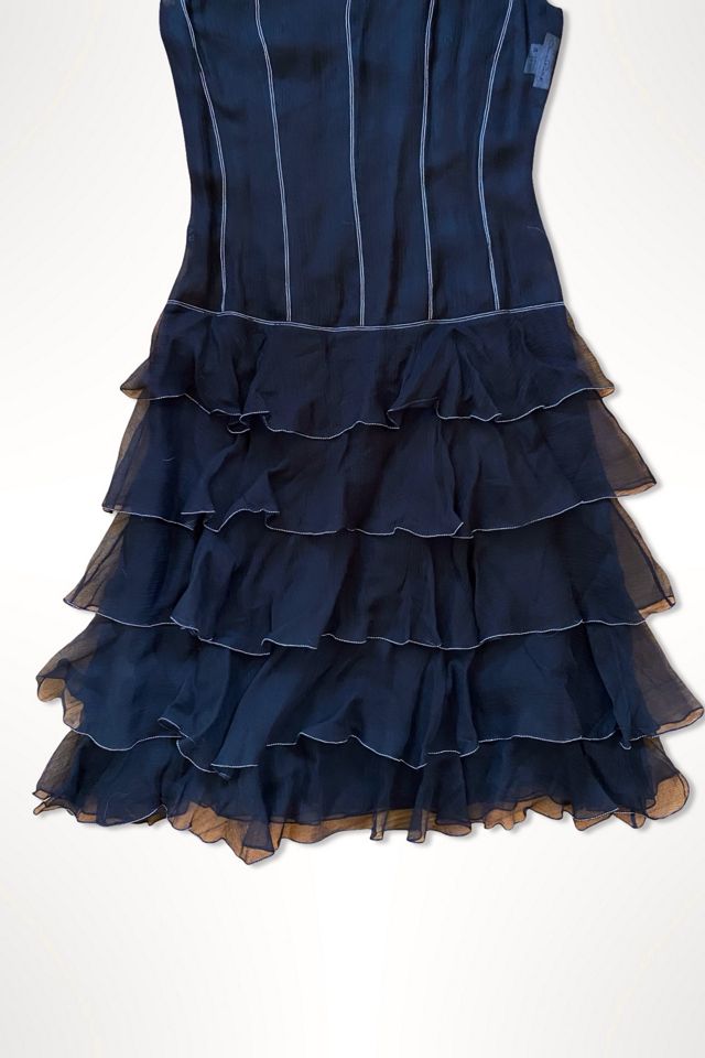 1990s Oscar De La Renta Ruffle Midi Dress Selected By Ritual Vintage #3