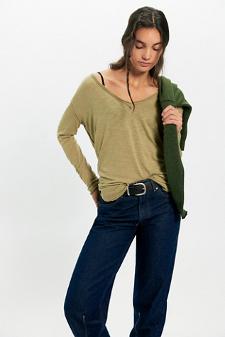 We The Free Real One Long Sleeve Top at Free People in Python, Size: XS