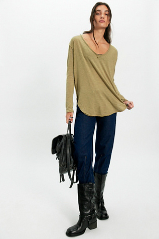 Женский топ We The Free Real One Long Sleeve Top, цвет: Python — фото 3