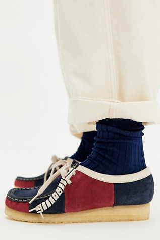 Clarks Desert Ivy Wallabees at Free People in Blue, Size: US 8