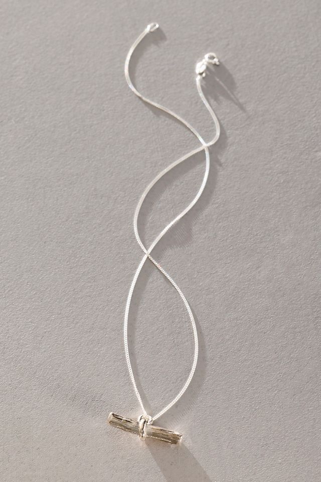 By Georgia Silver Toggle Necklace #2