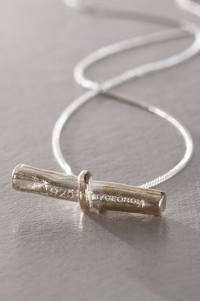 By Georgia Silver Toggle Necklace #3