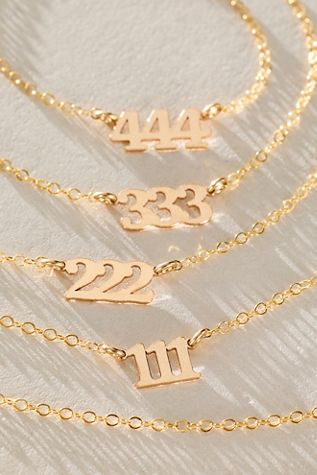 Set & Stones Angel Number Necklace