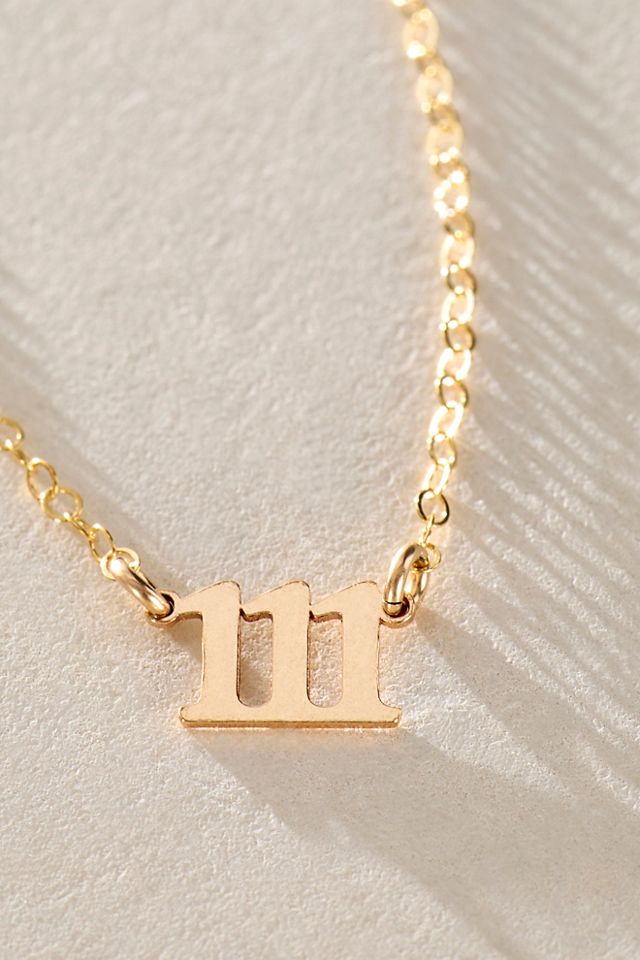 Set & Stones Angel Number Necklace #2