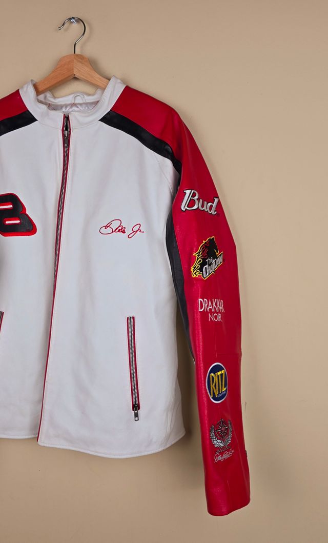 Vintage Dale Jr. Racing Leather Jacket Selected by The Igala NYC #1