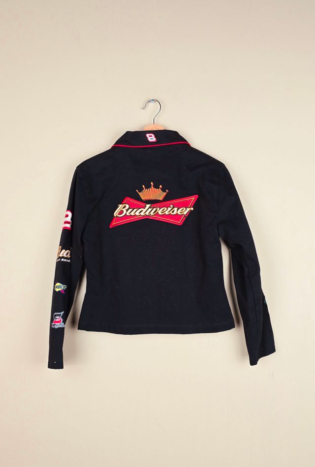 Vintage Cropped Slimfit Budweiser Women’s Racing Jacket Selected by The Igala NYC #2