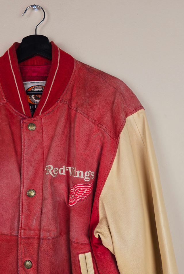 Vintage Detroit Redwings NHL Suede Leather Jacket Selected by The Igala NYC #1