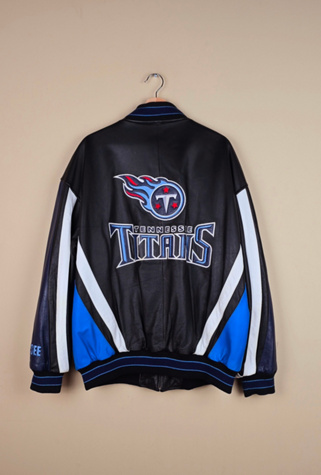 Vintage Tennessee Titans NFL Leather Jacket Selected by The Igala NYC