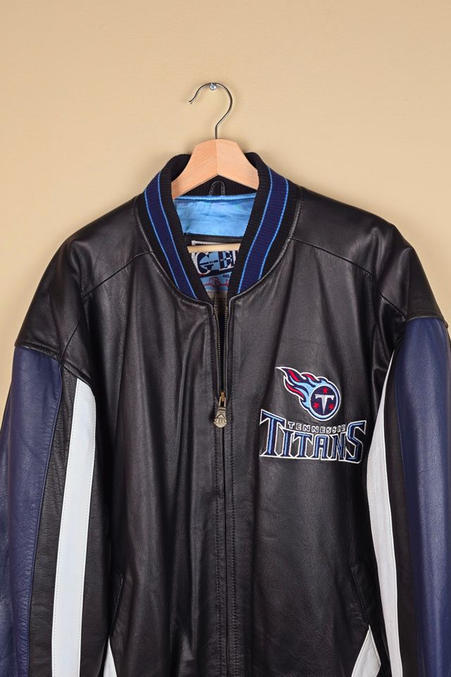 Vintage Tennessee Titans NFL Leather Jacket Selected by The Igala NYC #3