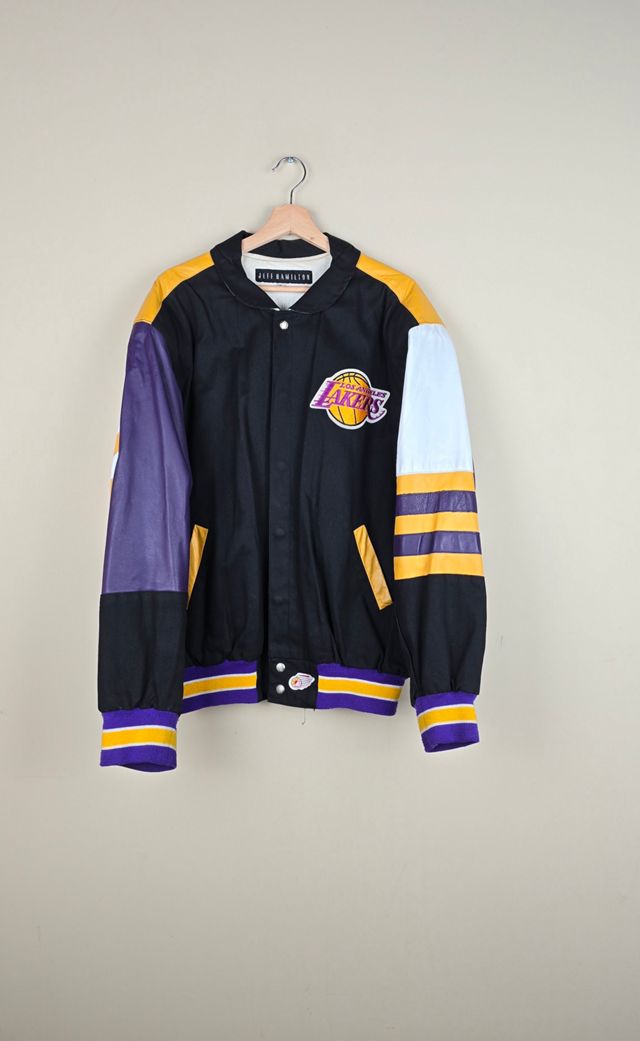 Vintage Jeff Hamilton Los Angeles Lakers Jacket Selected by The Igala NYC #2