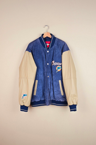 Vintage Miami Dolphins NFL Leather Jacket Selected by The Igala NYC