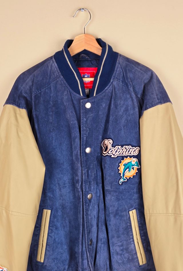 Vintage Miami Dolphins NFL Leather Jacket Selected by The Igala NYC #1
