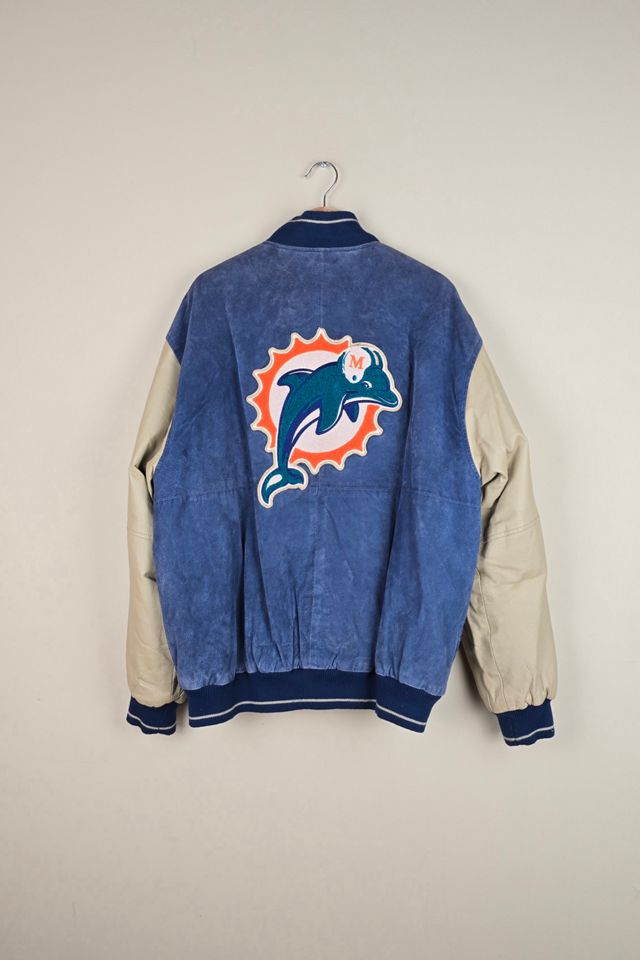 Vintage Miami Dolphins NFL Leather Jacket Selected by The Igala NYC #2