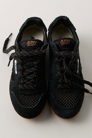 Autry Windspin Low Top Mesh Sneakers at Free People in Black, Size: EU 39
