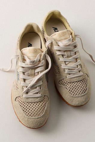 Autry Windspin Low Top Mesh Sneakers at Free People in Silver, Size: EU 39