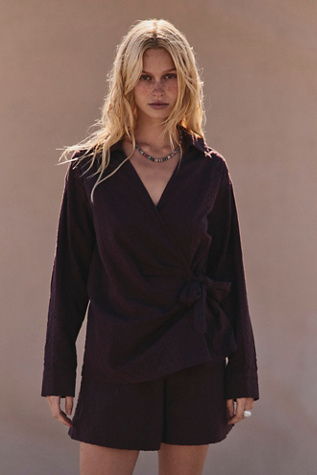 Indie Shirt Set by free-est at Free People in Brown, Size: XS
