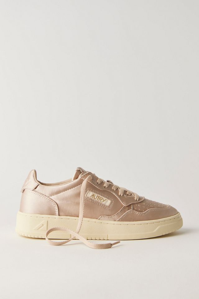 Autry Medalist Low-Top Satin Sneakers #2
