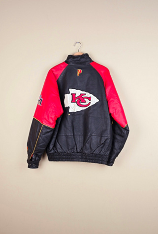 Vintage Kansas City Chiefs NFL Leather Jacket Selected by The Igala NYC