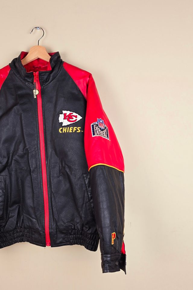 Vintage Kansas City Chiefs NFL Leather Jacket Selected by The Igala NYC #2