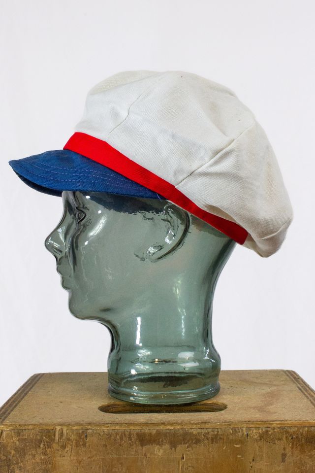 Vintage Red White and Blue Newsboy Cap Selected by Black Shag Vintage #2