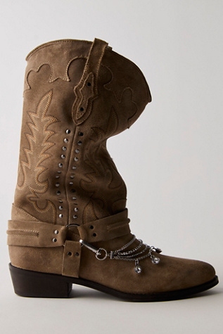 Rhinestone Boot Harness Chain