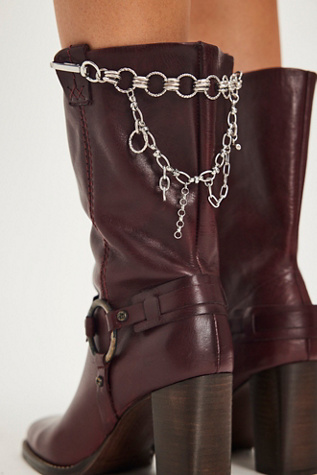 Multi Layer Boot Swag by Free People in Silver