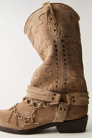 Multi Layer Boot Swag by Free People in Gold