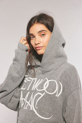 Daydreamer Fleetwood Mac Logo Hoodie at Free People in Grey, Size: S-M/P-M
