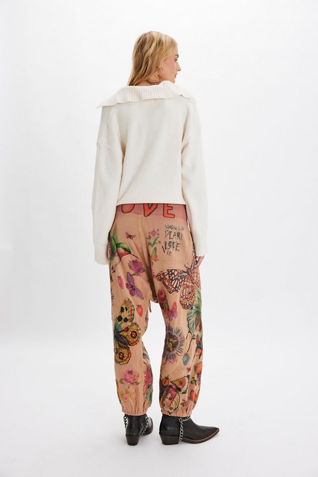 Magnolia Pearl Applique La Jolla Joggers #1