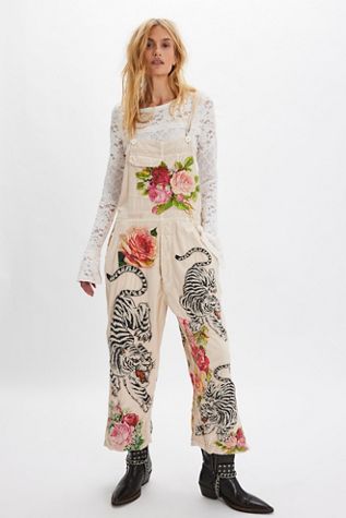 Magnolia Pearl Birch Floral Love Overalls