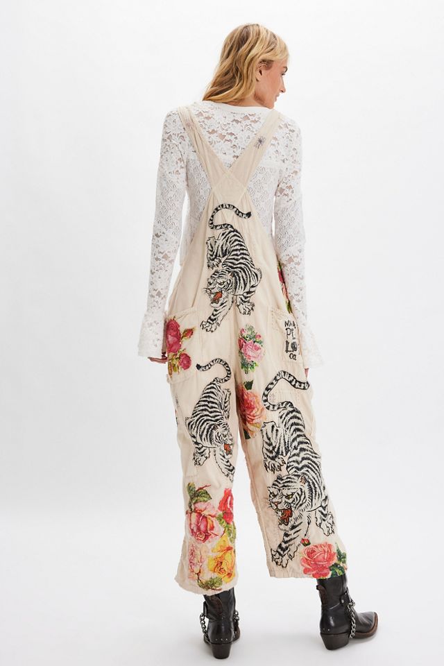 Magnolia Pearl Birch Floral Love Overalls #1