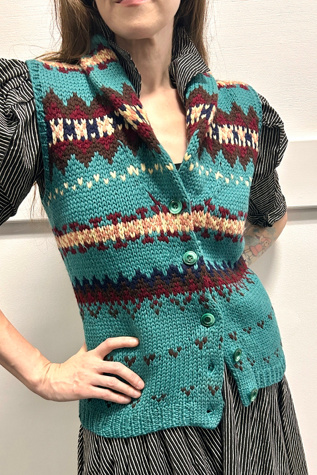 Sleeveless Wool Cardigan Selected by Cannonball and Tilly