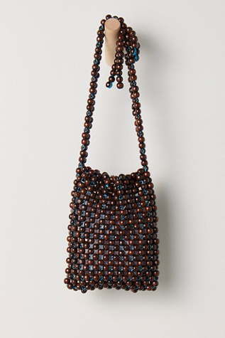 Женская сумка Levens Bags Reynaldo Wood Bead, цвет: Тёмно-коричневый — фото 2