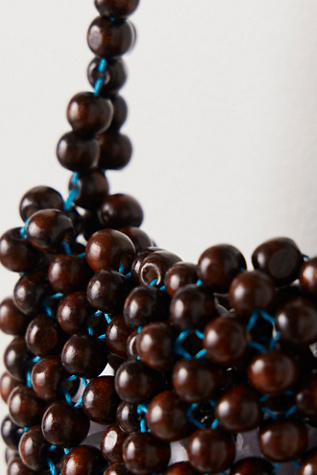 Женская сумка Levens Bags Reynaldo Wood Bead, цвет: Тёмно-коричневый — фото 3