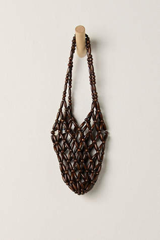 Женская сумка Levens Bags Susana Basket Wood Bead, цвет: Тёмно-коричневый — фото 2
