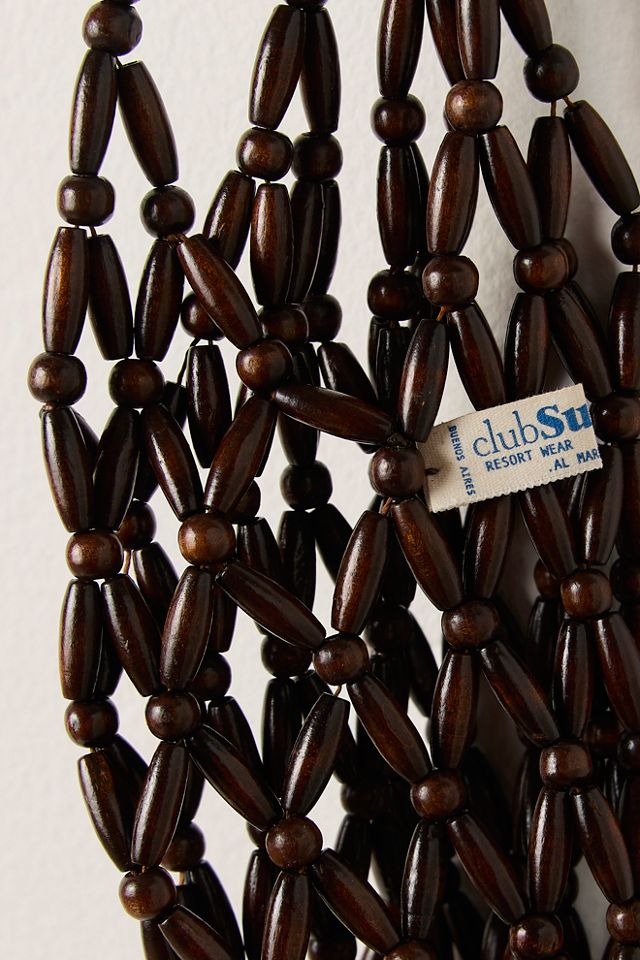 Susana Basket Wood Bead Bag #3
