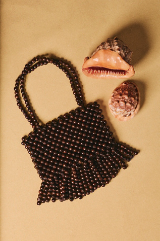 Lucy Fringed Bead Bag