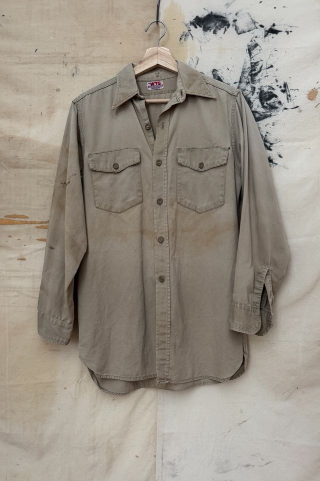 GOOD DAYS Vintage 1950s Khaki Buttondown #1