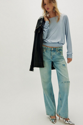 Женский топ Free People Gwen Long Sleeve Top, цвет: Серый — фото 3