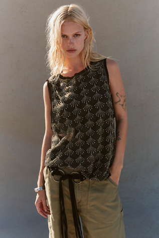 Shine Down Tank Top by Free People in Grey, Size: S