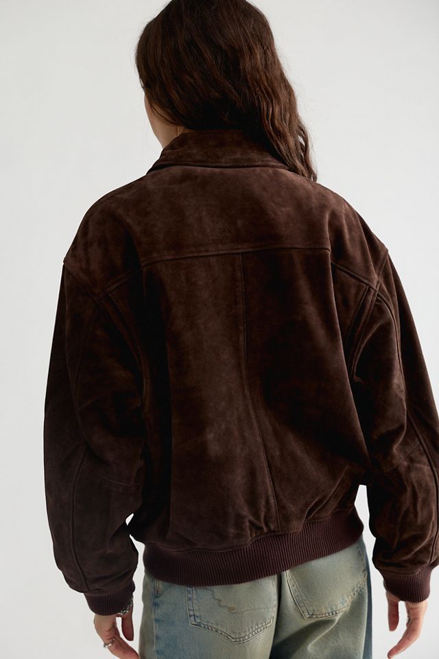 Citizens of Humanity Vivienne Suede Bomber Jacket #1