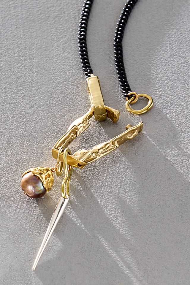 K/ller Alata Box Lock Chain Necklace #3