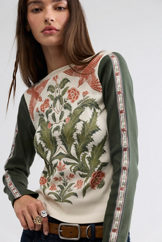 Sunday Market Folklorian Twist Long Sleeve Top by Free People